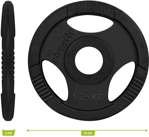 VirtuFit-Virtufit Olympische Gietijzeren Halterschijf 1.25 Kg-4