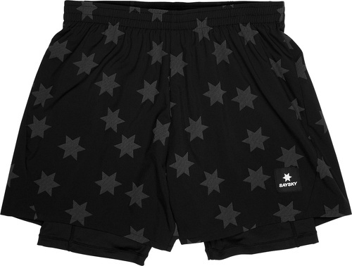 Saysky-Star Reflective Pace 2 In 1 Shorts 5"-3