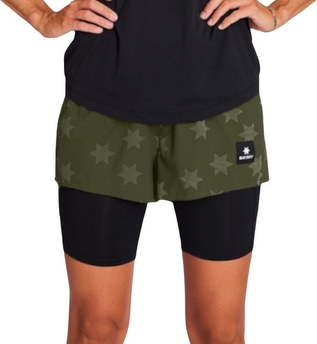 Saysky-W Star Reflective Pace 2-in-1 Shorts 3"-image-1