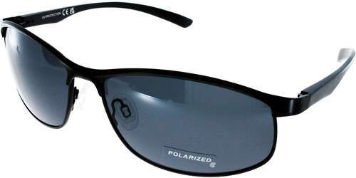 Ad Sol-Lunettes de soleil Homme AD SOL 208022 noir verre gris polarisé-0