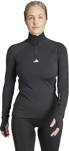 adidas Performance-Haut d'entraînement à manches longues et zip 1/4 Techfit COLD.RDY-2