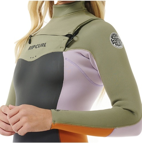 RIP CURL-Rip Curl Femmes Dawn Patrol 4/3mm Chest Zip Combinaison Néoprène-3