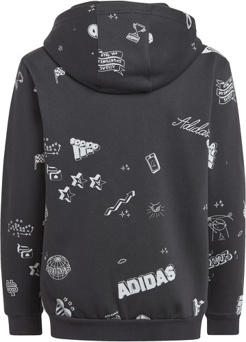 adidas Sportswear-Veste à capuche entièrement zippée imprimé intégral Brand Love Enfants-2