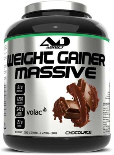 Addict Sport Nutrition-Weight Gainer Massive (2,5Kg) Chocolat Gainers Addict Sport Nutrition-0