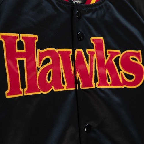 Mitchell & Ness-M&N Lightweight Satin Veste - Atlanta Hawks noir-2