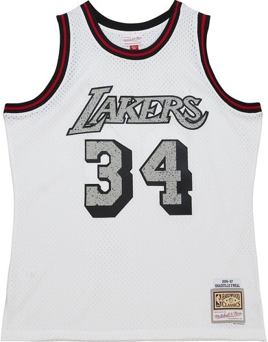 Mitchell & Ness-Maillot Los Angeles Lakers NBA Cracked Cement Swingman 1996 Shaquille O'neal-image-1