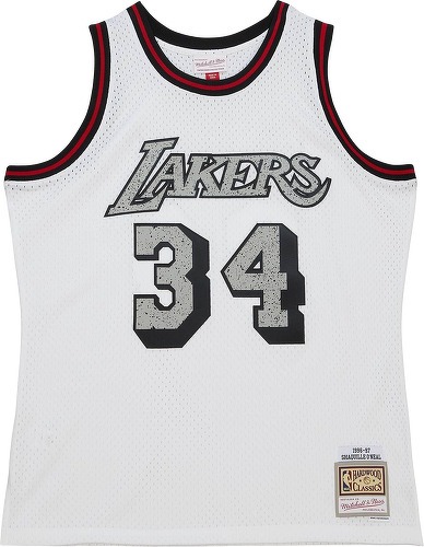 Mitchell & Ness-Maillot Los Angeles Lakers NBA Cracked Cement Swingman 1996 Shaquille O'neal-0