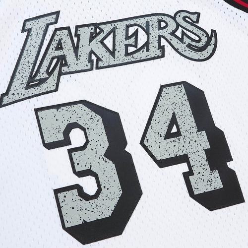 Mitchell & Ness-Maillot Los Angeles Lakers NBA Cracked Cement Swingman 1996 Shaquille O'neal-2