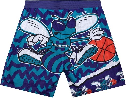 Mitchell & Ness-M&N Charlotte Hornets JUMBOTRON Basketball Shorts-1