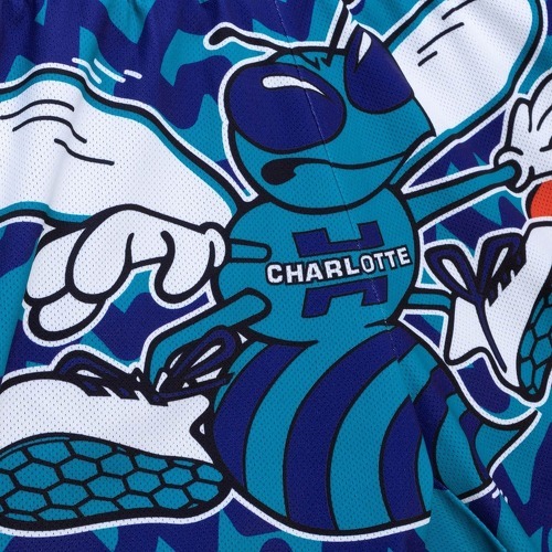 Mitchell & Ness-M&N Charlotte Hornets JUMBOTRON Basketball Shorts-2