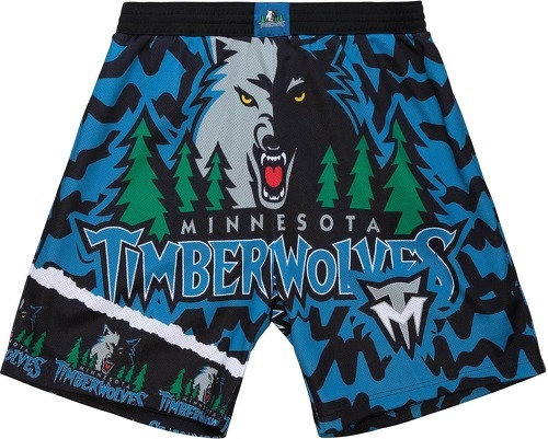 Mitchell & Ness-Short Minnesota Timberwolves NBA Jumbotron 2.0 Sublimated-image-1