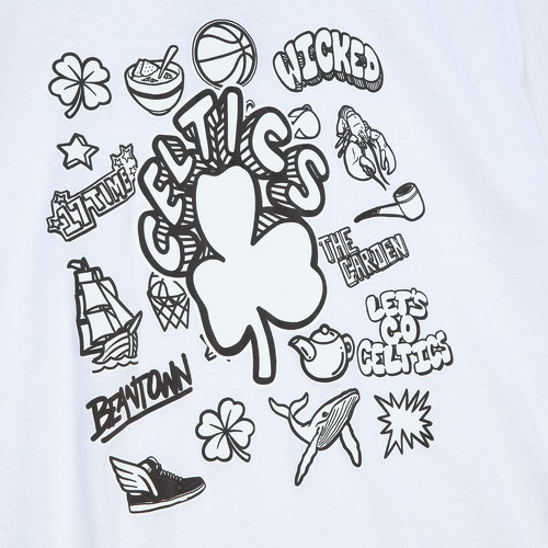 Mitchell & Ness-T-shirt Boston Celtics NBA Doodle-2