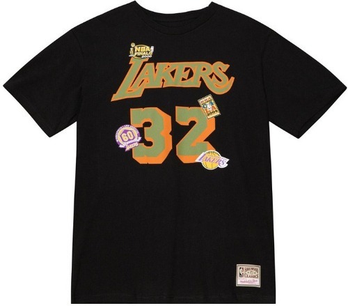 Mitchell & Ness-T-shirt Los Angeles Lakers NBA Script N&N Lakers Magic Johnson-image-1