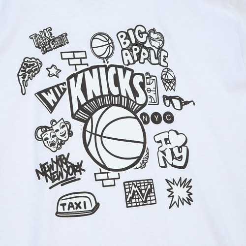 Mitchell & Ness-T-shirt New York Knicks NBA Doodle-2