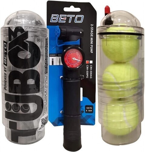 HEAD-Préssurisateur de balles de tennis et padel + pompe avec manomètre TuboPlus Head - X3-image-1