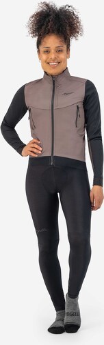 Rogelli-Veste Velo Manches Longues Hiver Cadence - Femme - Taupe/Noir-4