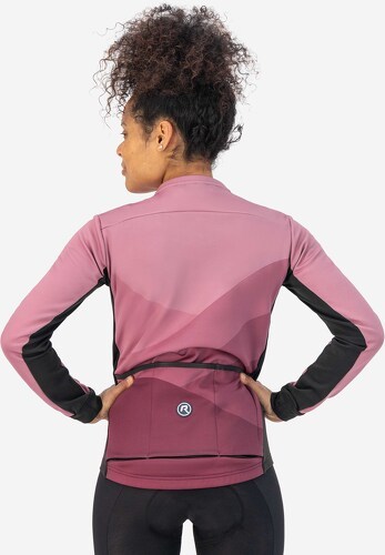 Rogelli-Veste Velo Manches Longues Hiver Farah - Femme - Cerise-3