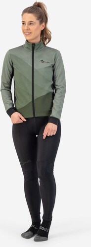 Rogelli-Veste Velo Manches Longues Hiver Farah - Femme - Vert-4