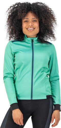 Rogelli-Veste Velo Manches Longues Hiver Pesara - Femme - Turquoise/Noir-2