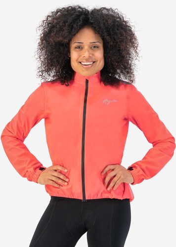 Rogelli-Veste Velo Manches Longues Pluie Vent Core - Femme - Coral-2