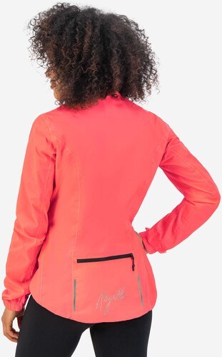 Rogelli-Veste Velo Manches Longues Pluie Vent Core - Femme - Coral-3