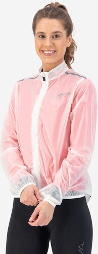 Rogelli-Veste Velo Manches Longues Pluie Vent Emergency - Femme - Blanc-2