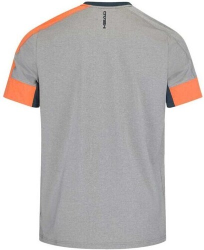 HEAD-T-Shirt Head Padel Tech Gris / Orange-1