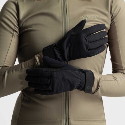 Gants Velo Long De Hiver Rogelli Laval - Unisexe - Noir