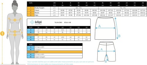 Kilpi-Jupe de cyclisme Kilpi JOLA-3