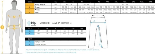 Kilpi-Pantalon fonctionnel thermique pour homme Kilpi MAVORA BOTTOM-2