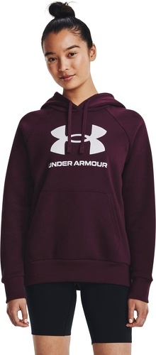 UNDER ARMOUR-Sweatshirt à capuche femme Under Armour Rival Fleece Big Logo-2