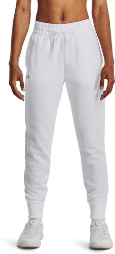 UNDER ARMOUR-Pantalon Rival Fleece Joggers White/Black-image-1