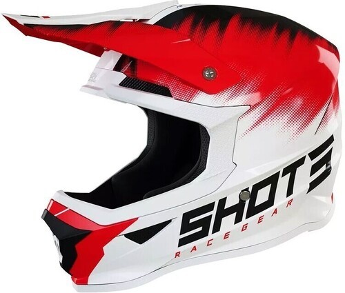Shot Race Gear-Casque Enfant Shot Furious Versus White/Red-0