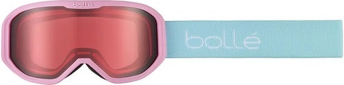 BOLLE-BOLLE Masque de ski INUK - couleur PINK & BLUE MATTE / ecran VERMILLON CAT 2-2