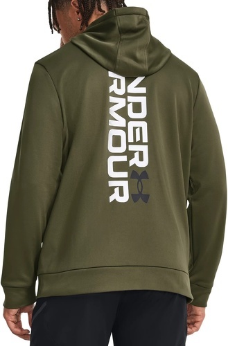 UNDER ARMOUR-SWEAT À CAPUCHE FLEECE KAKI UNDER ARMOUR-1