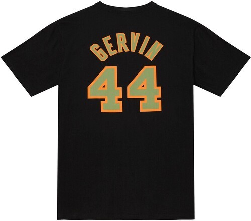 Mitchell & Ness-T-shirt San Antonio Spurs NBA Script N&N Spurs George Gervin-image-1