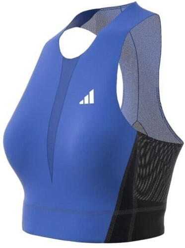 adidas Performance-CROP TOP PRO COBALT BLUE/BLACK-4