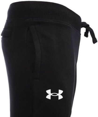 UNDER ARMOUR-Under Armour Pantalon Rival Cotton Garçon, Black,Onyx White (001), FR : L (Taille Fabricant : YLG)-2