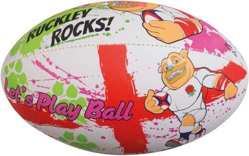 GILBERT-Ballon rugby Mascottes Gilbert Ruckley Rocks (taille 4)-1