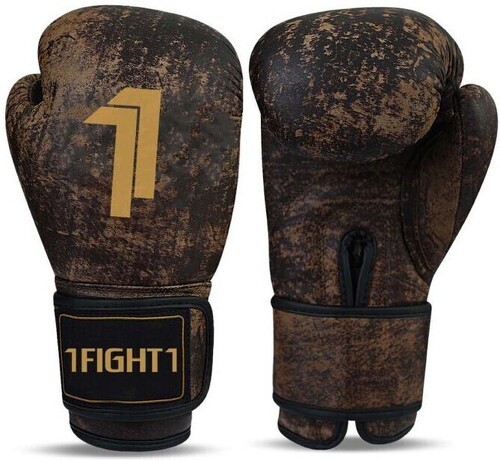 1FIGHT1-1FIGHT1, Gants de boxe cuir competition VINTAGE, marron-image-1