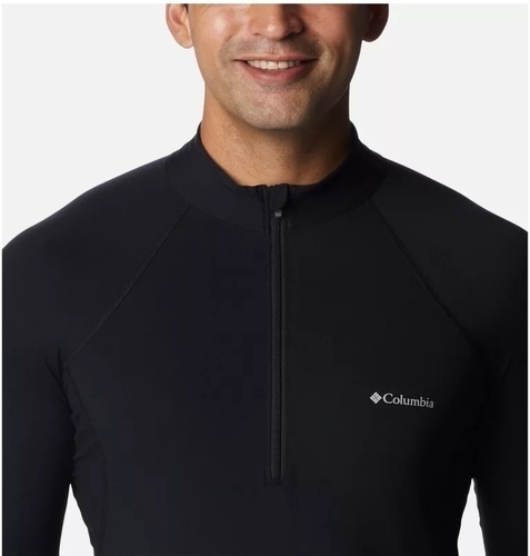 Columbia-COLUMBIA Sous-vêtement technique à demi-zip et manches longues Midweight Stretch Homme - Noir-2