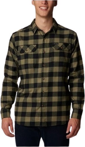 Columbia-COLUMBIA Chemise Flanelle Extensible Flare Gun™ Homme - Stone Green Buffalo Check-image-1