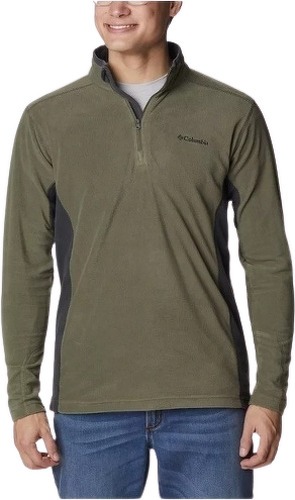 Columbia-COLUMBIA Polaire Demi-zip Klamath Range™ II Homme - Stone Green, Shark-0