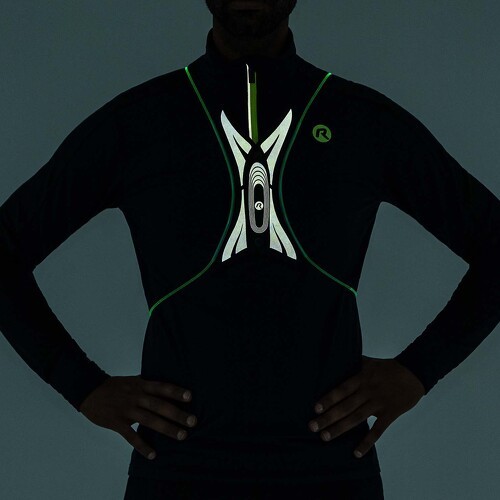 Rogelli-Gilet De Securite Haute Visibilite Spider Led Vest - Unisexe - Vert-3