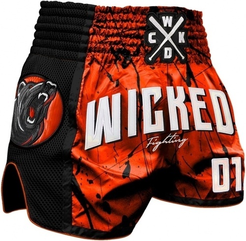 Wicked One-Short muay Thaï WickedOne BAD BEAR ORANGE-0