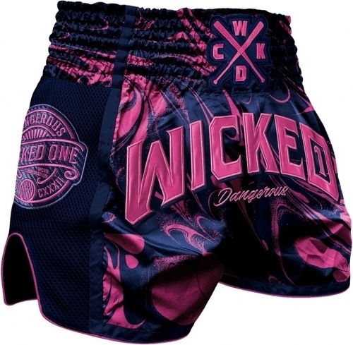 Wicked One-Short muay Thaï WickedOne DANGEROUS NAVY/PINK-0