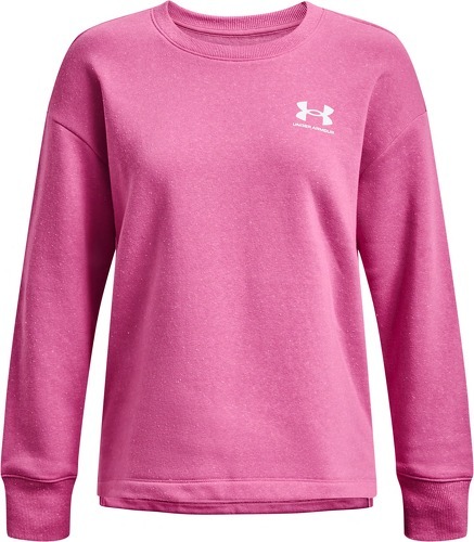 UNDER ARMOUR-Sweatshirt col rond oversize molleton femme Under Armour Rival-0