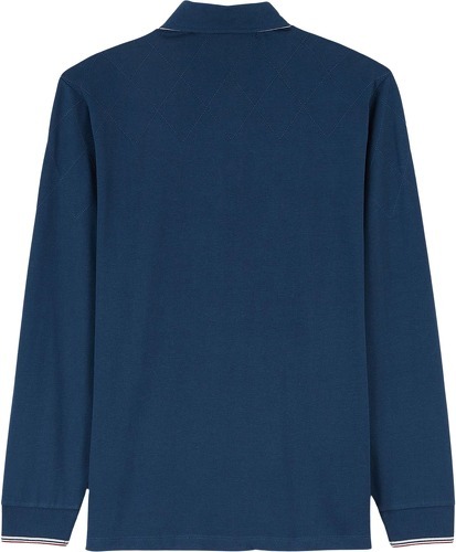 Serge Blanco-Polo Manches Longues Serge Blanco Bleu-1