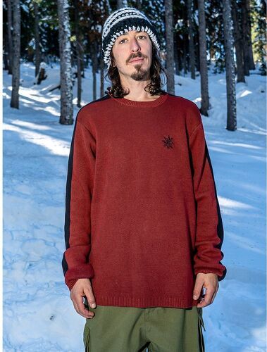 VOLCOM-Sweat Volcom Ravelson Sweater Rouge Homme-3