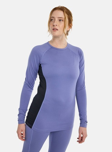 BURTON-Sous-vêtement Technique Burton Midweight X Base Layer Crewneck Bleu Femme-3